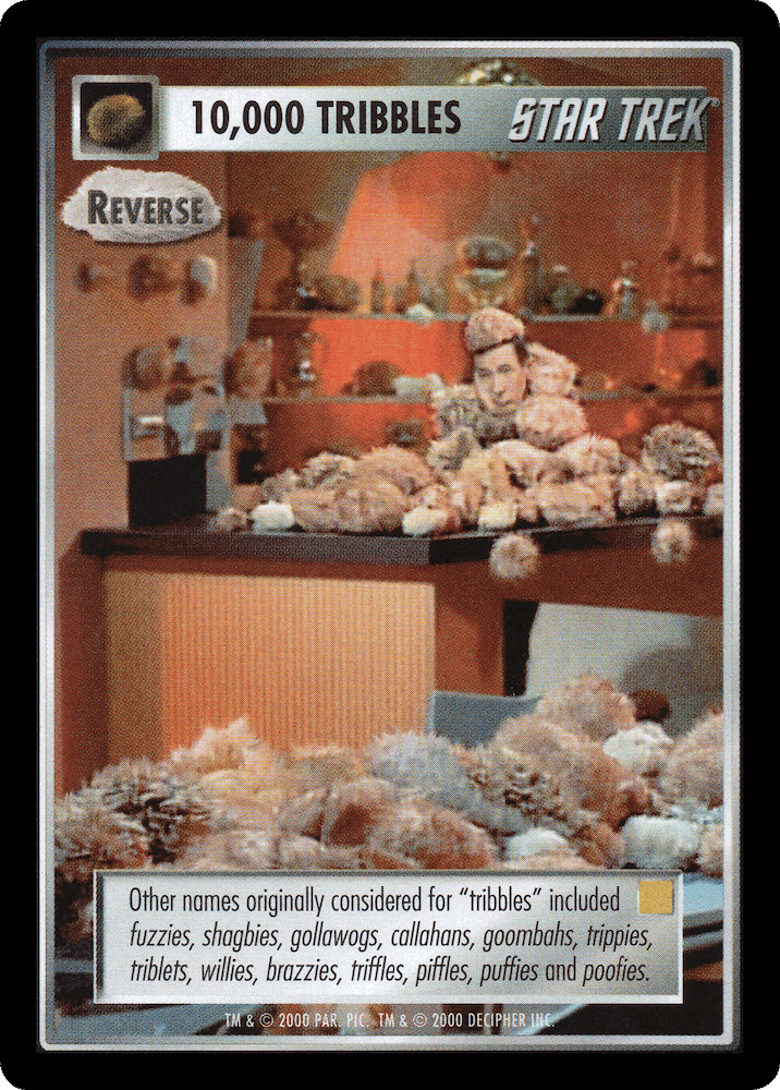 10,000 Tribbles - Reverse (Yellow)